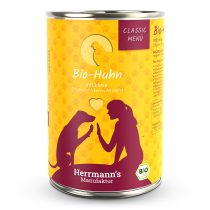 Bio-Huhn mit Hirse – Classic Menü Nassfutter von Herrmann’s – 400g