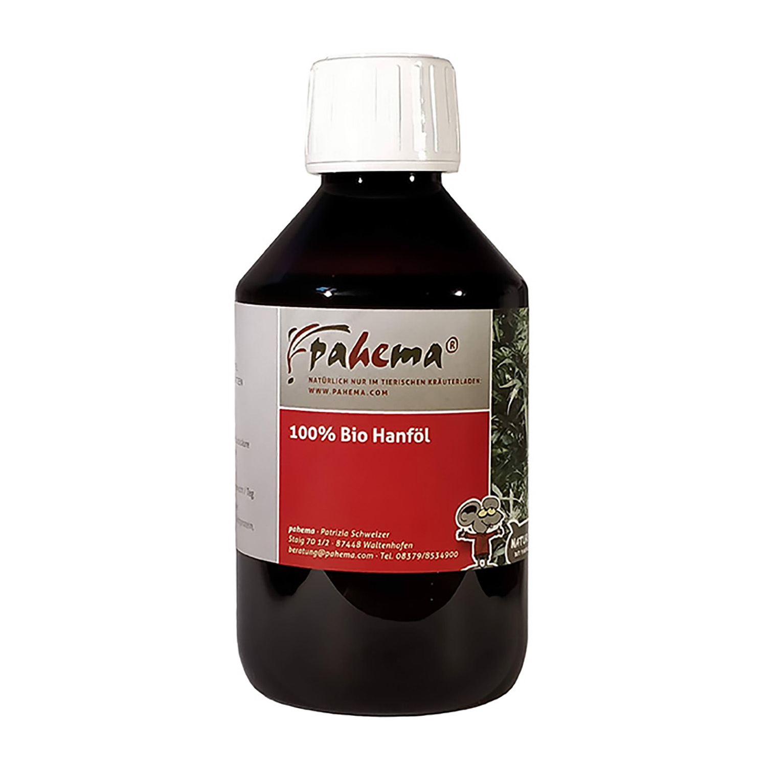 Bio-Hanföl von Pahema in der Glasflasche – 250ml