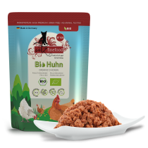 Bio-Huhn – Nassfutter für Katzen von catz finefood – 85g