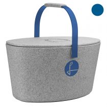 Kühlender Einkaufskorb von Lieblingskorb – Grau/Blau