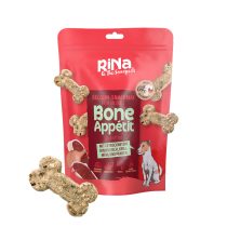 Glutenfreie Hundekekse Bone Appétit mit Rind, Krillmehl und Apfel von Rina – 180g