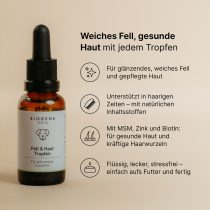 Fell und Haut Tropfen von Biogena Pets – 30ml