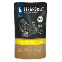 Bio-Pute mit Karotte und Amaranth – Nassfutter für Katzen von Liebesgut – 100g