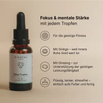 Fokus Tropfen von Biogena Pets – 30ml