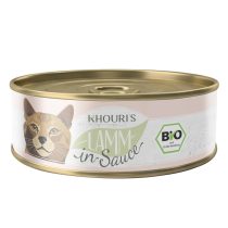 BIO Menü Lamm in Sauce – Nassfutter für Katzen von Khouris – 200g