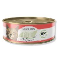 BIO Menü Pute in Sauce – Nassfutter für Katzen von Khouris – 200g