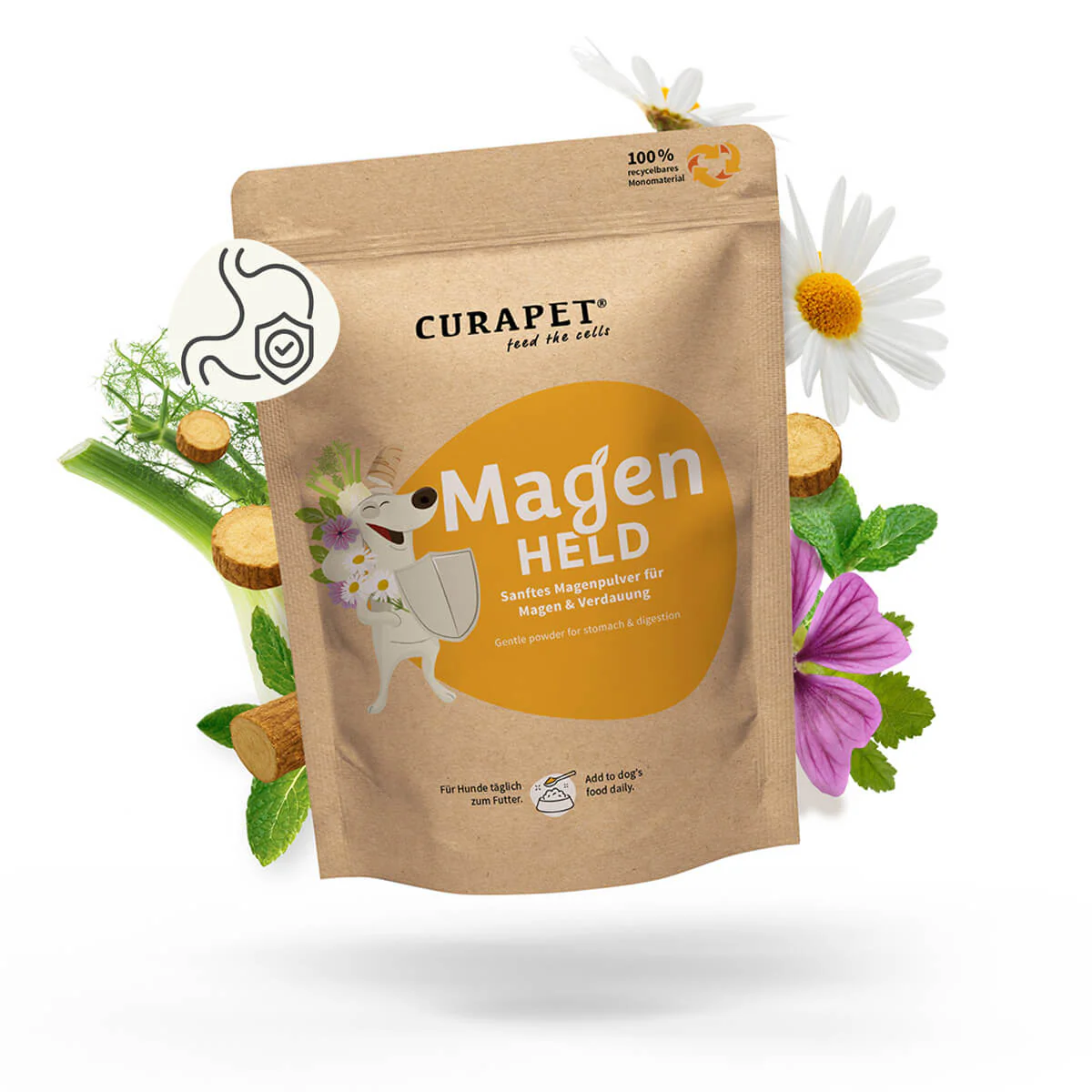 Curapet_MagenHeld_Doypack-Zutaten-1200x1200.jpg Magenheld - Pulver zur Unterstützung des Magens