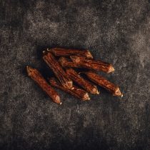 Getrocknete Würstchen vom Wasserbüffel – 100g