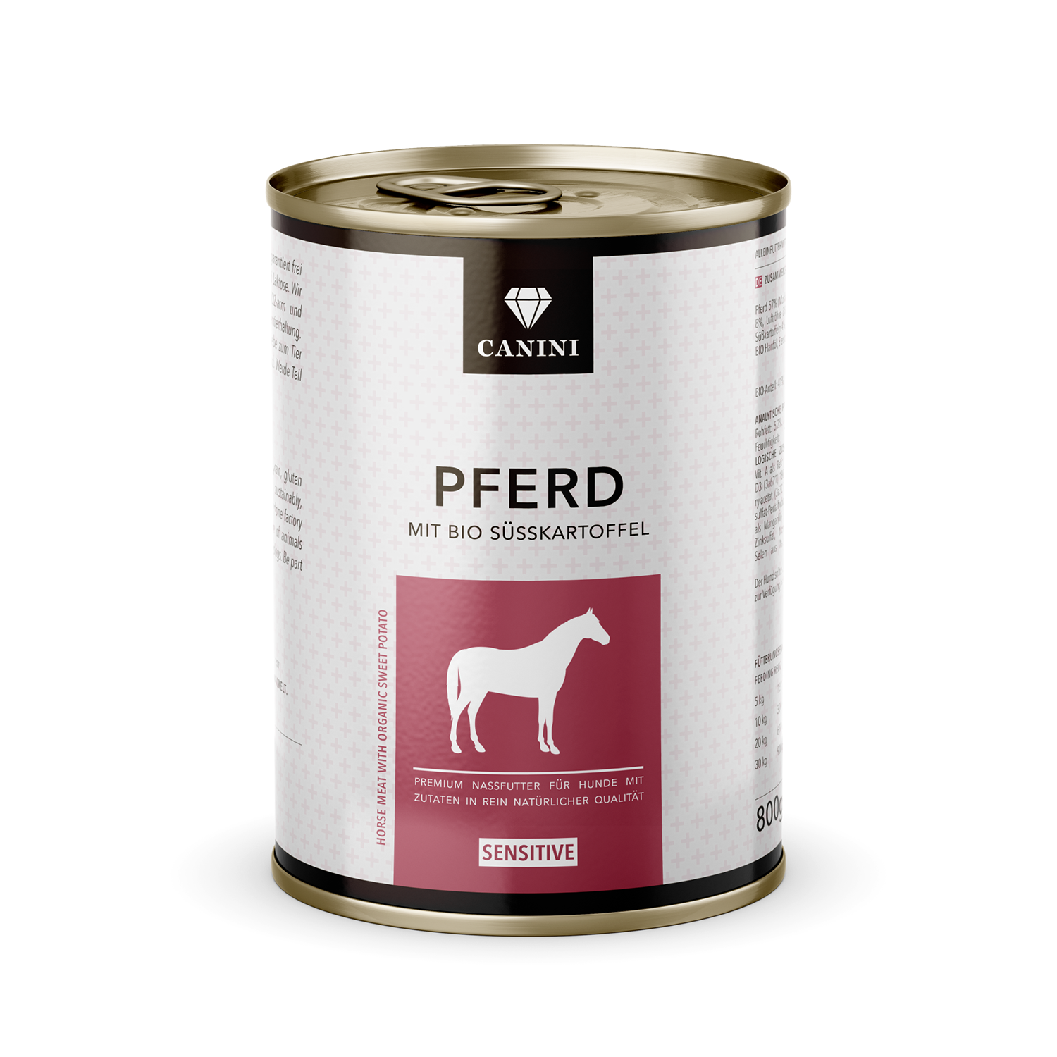 Nassfutter – Pferd – 800g – Front Angle – Design_1920x1920 Pferd - Nassfutter Sensitiv für Hunde