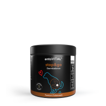 entoVITAL DOG Stop and Go – Futterzusatz für Hunde zur Darmregulierung – 80g