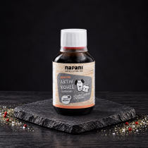 Aktivkohle Suspension für Hunde und Katzen von Napani – 150ml
